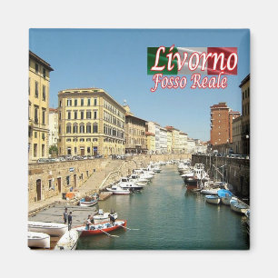 TSC118 LIVORNO, Toskana, Italien, Kühlschrank Magnet