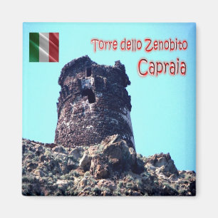 TSC124 CAPRAIA, Turm von Zenobito, Toskana, Kühlsc Magnet