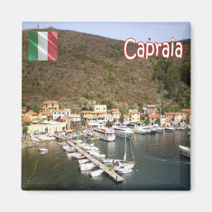 TSC125 CAPRAIA, Hafen, Toskana, Kühlschrank Magnet