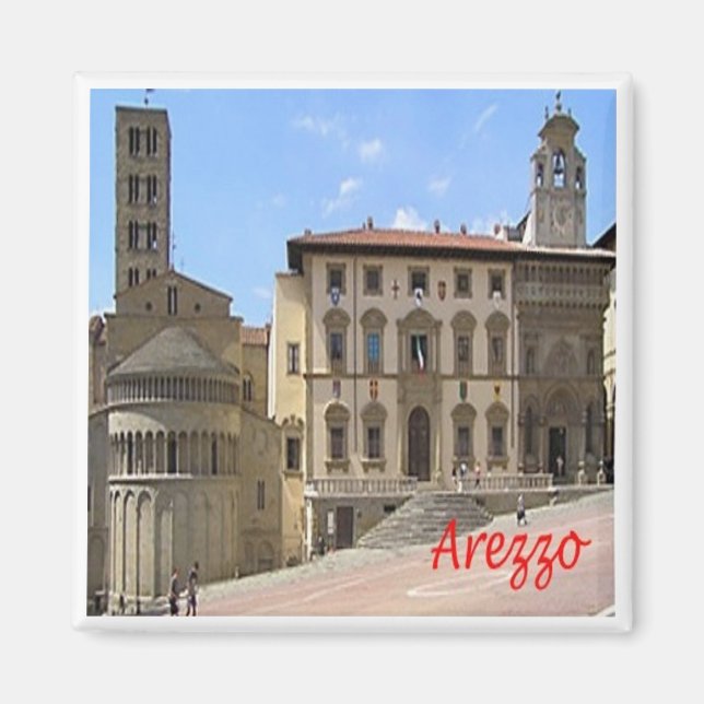 TSC135 AREZZO, Toskana, Italien, Europa, Kühlschra Magnet (Vorne)