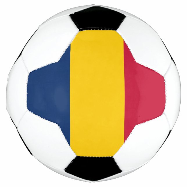 Tschad-Flagge Fußball (Vorderseite)