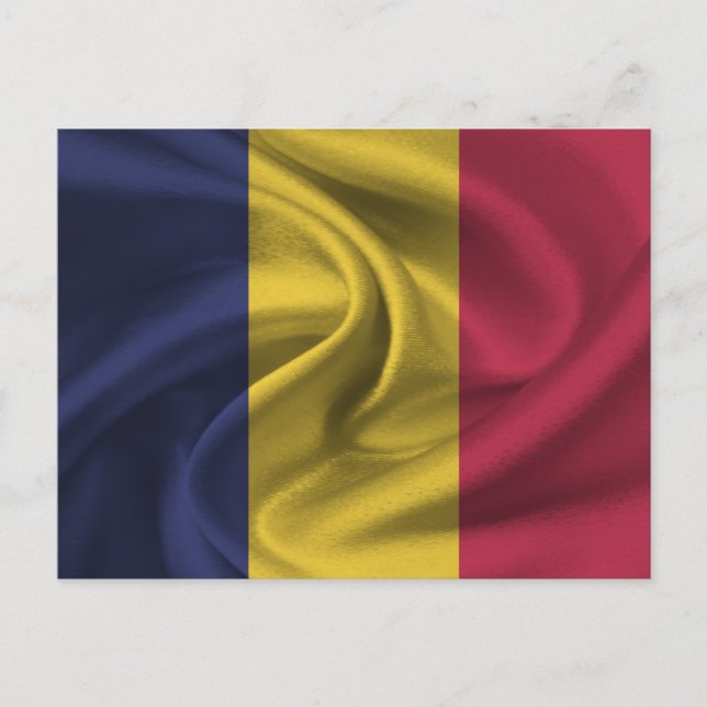 Tschad-Flagge Postkarte (Vorderseite)