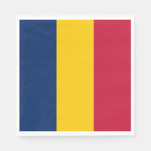 Tschad-Flagge Serviette