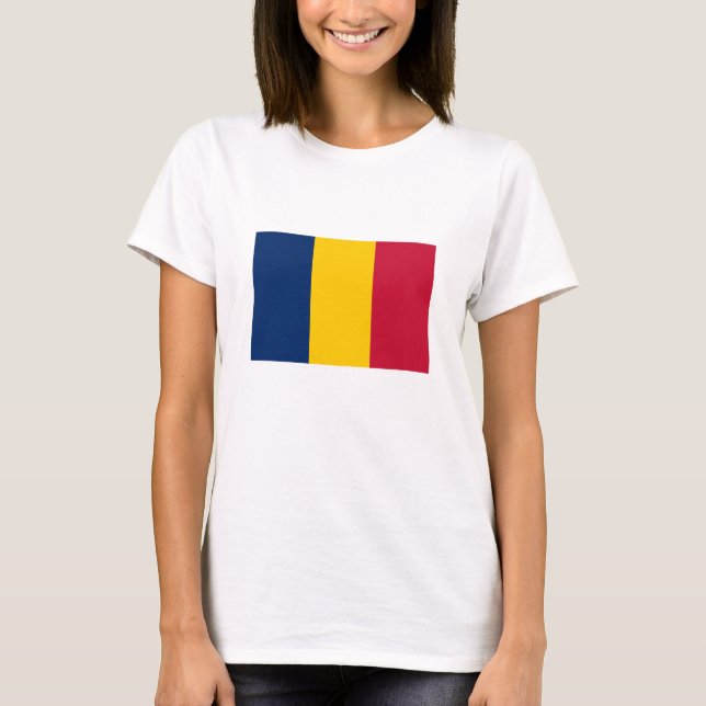 Tschad-Flagge T-Shirt (Vorderseite)