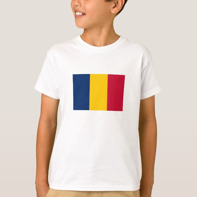 Tschad-Flagge T-Shirt (Vorderseite)