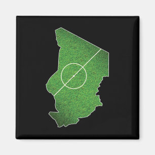 Tschad Fußballplatz Magnet