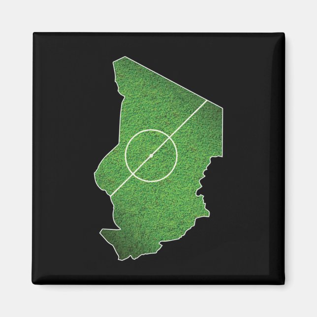 Tschad Fußballplatz  Magnet (Vorne)