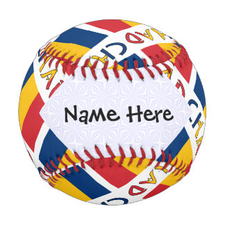 Tschad und Chadian Flag Personalisiert geteert Baseball