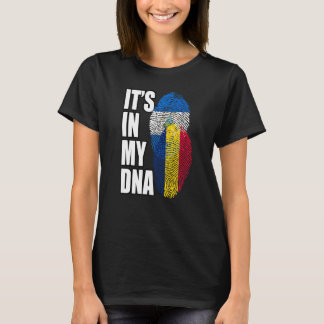 Tschadian und Nicaraguan Mix-DNA-Flagge T-Shirt