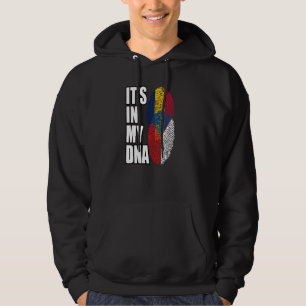 Tschadisch und Tschechisch gemischte DNA-Flagge-Er Hoodie