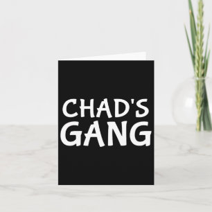 Tschads Gang Vorname Tschad Bachelor Party Hochzei Karte