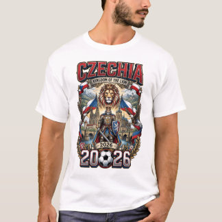 Tschechien 2026 Personalisiertes Fußball-Fan-T-Shi T-Shirt