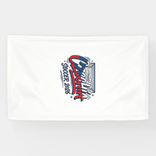 Tschechien Fußball 2026 Fußball Fett Land Typograf Banner