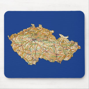 Tschechien Karte Mousepad