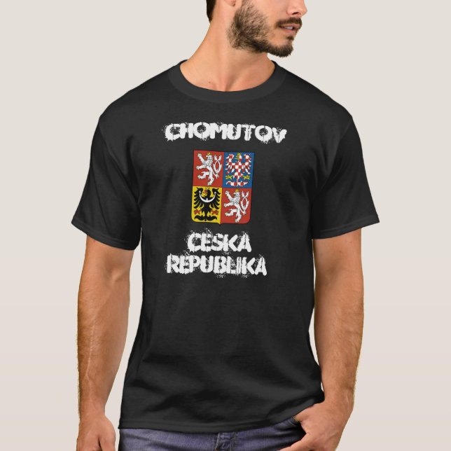 Tschechien mit Wappen T-Shirt (Vorderseite)