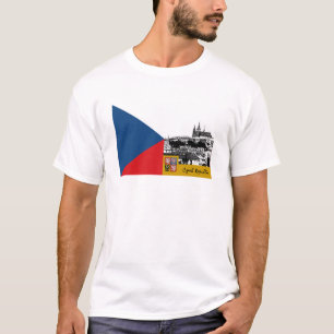 Tschechien-T-Shirt, Prag und Tschechische Flagge T-Shirt