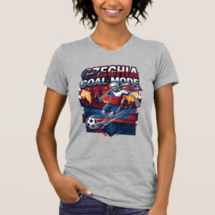 Tschechien Tor Modus Skelett Stürmer Nationen Stre T-Shirt