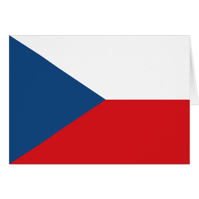 Tschechische Flagge (Vorderseite (Horizontal))