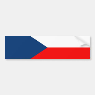 Tschechische Flagge Autoaufkleber