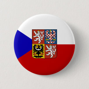 Tschechische Flagge Button
