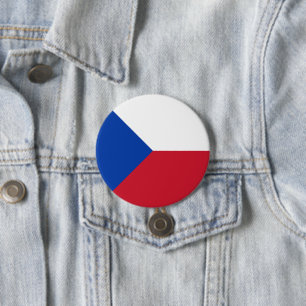 Tschechische Flagge Button