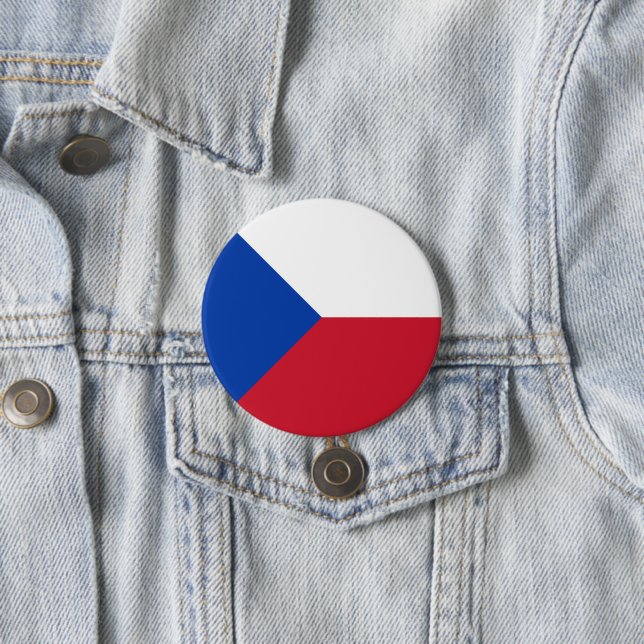 Tschechische Flagge Button (Beispiel)