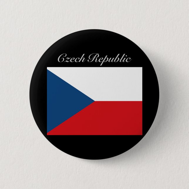 Tschechische Flagge - Ceska Republika Button (Vorderseite)
