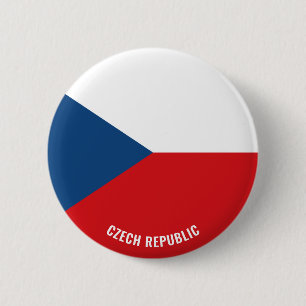 Tschechische Flagge Charming Patriotic Button