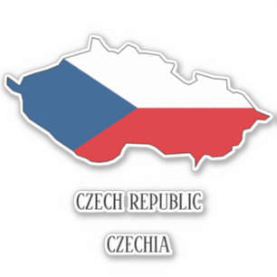 Tschechische Flagge Charming Patriotic Karte Aufkleber