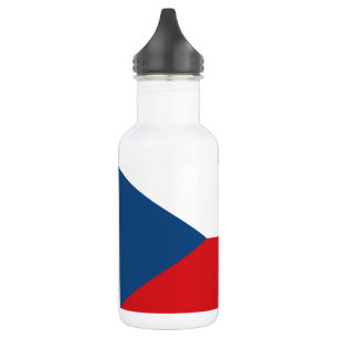 Tschechische Flagge Edelstahlflasche