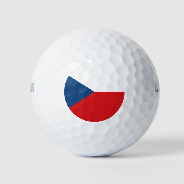 Tschechische Flagge Golfball (Vorderseite)