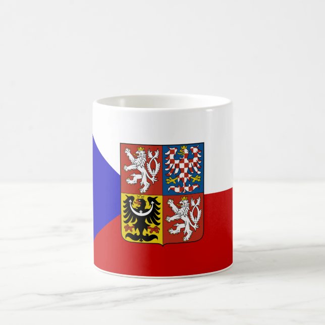 Tschechische Flagge Kaffeetasse (Mittel)