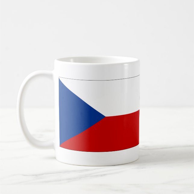 Tschechische Flagge Kaffeetasse (Links)