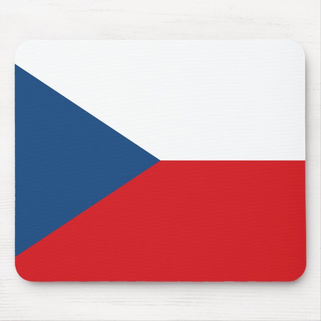 Tschechische Flagge Mousepad (Vorne)