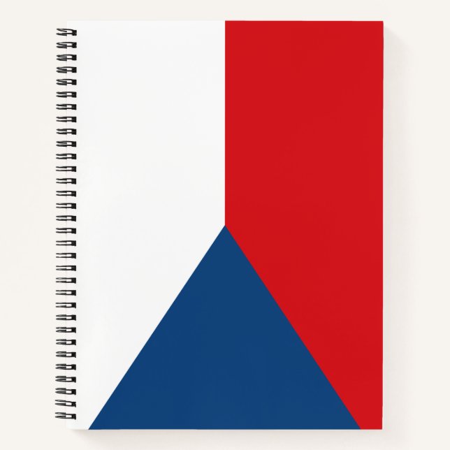 Tschechische Flagge Notizbuch (Vorderseite)