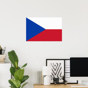 Tschechische Flagge Poster