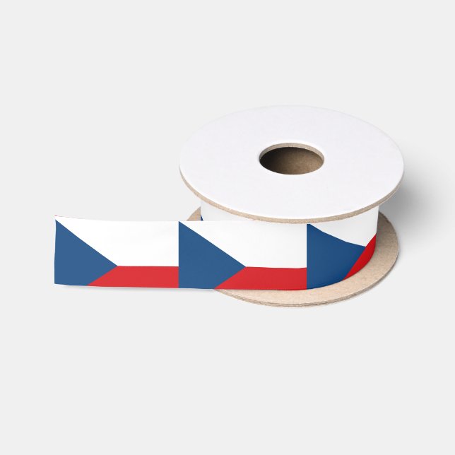 Tschechische Flagge Satinband (Spule)