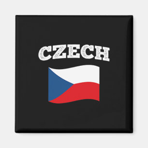 Tschechische Flagge Sport Wettbewerb Stolze Urlaub Magnet
