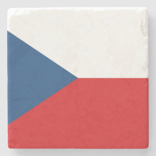Tschechische Flagge Steinuntersetzer