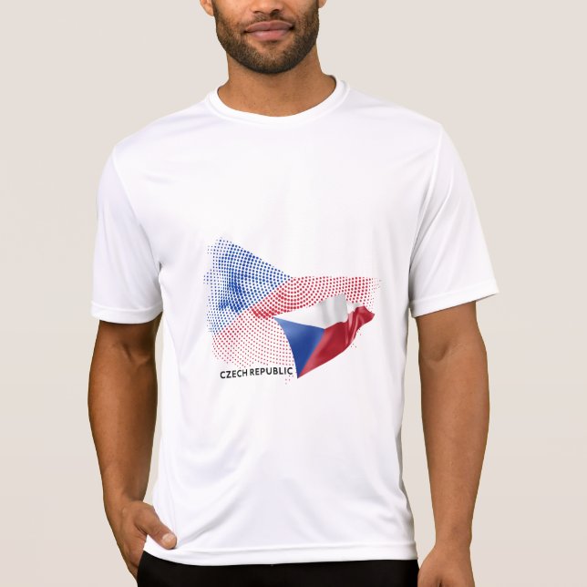 Tschechische Flagge T-Shirt (Vorderseite)