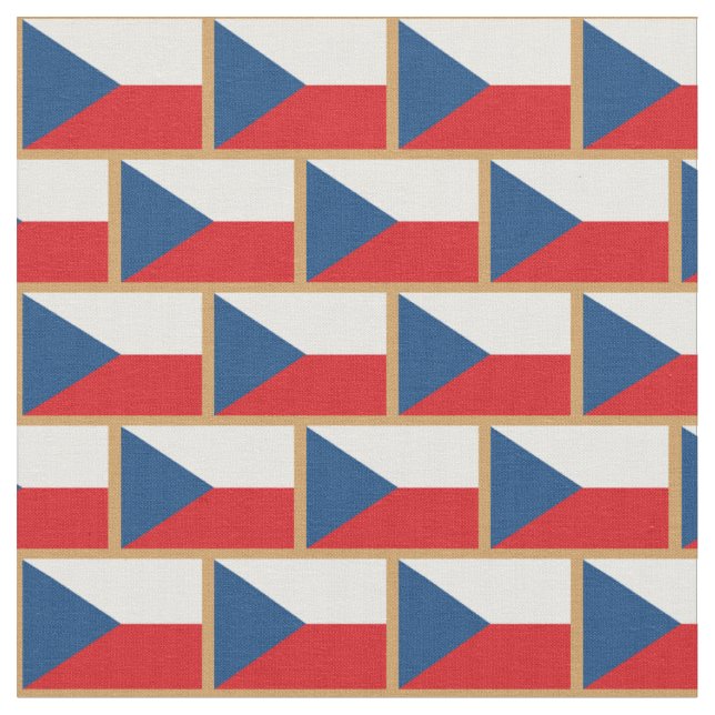 Tschechische Flagge & Tschechische Modefabrik / Sp Stoff (Nahaufnahme)
