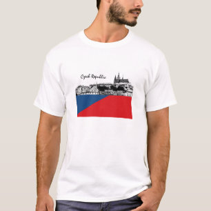 Tschechische Flagge Tshirt, Tschechien, Prag / Hra T-Shirt