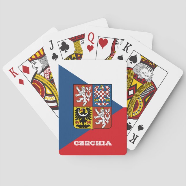 Tschechische Flaggenspiele, Tschechische Republik  Spielkarten (Rückseite)