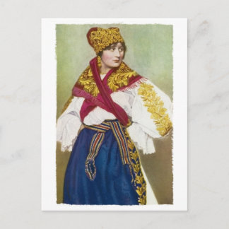Tschechische Girl-Postkarte Postkarte
