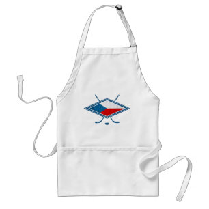 Tschechische Hockey-Flaggen-Logo český Schürze