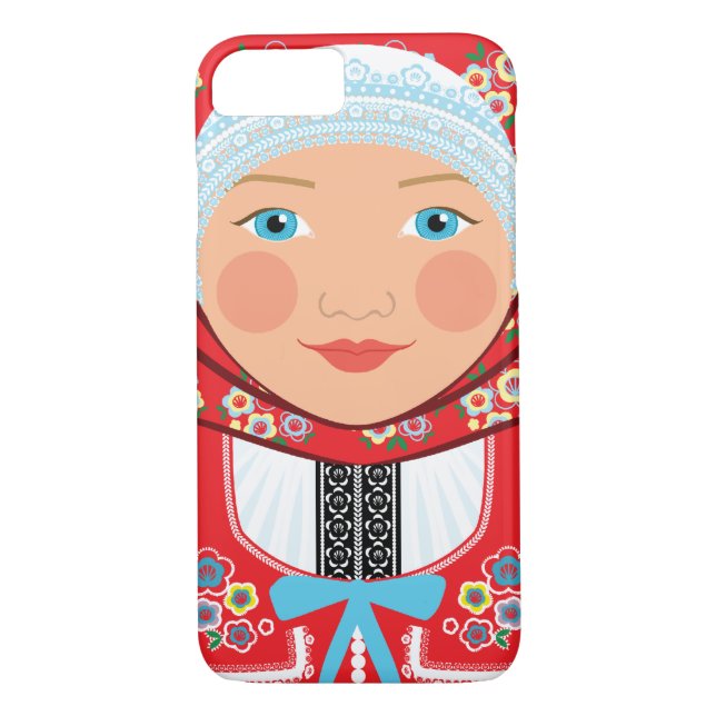 Tschechische Matryoshka-Rechtssache Case-Mate iPhone Hülle (Rückseite)