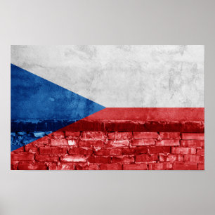 Tschechische Mauer Poster