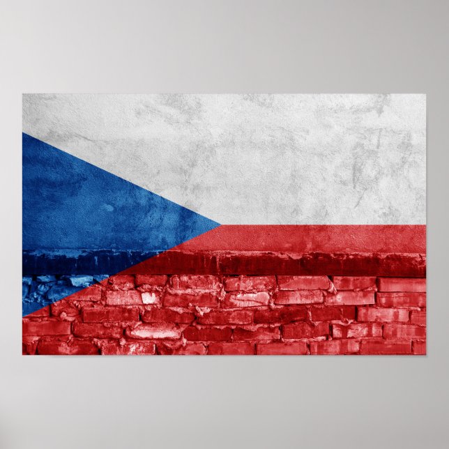 Tschechische Mauer Poster (Vorne)