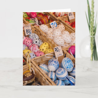 Tschechische Ostereier Feiertagskarte