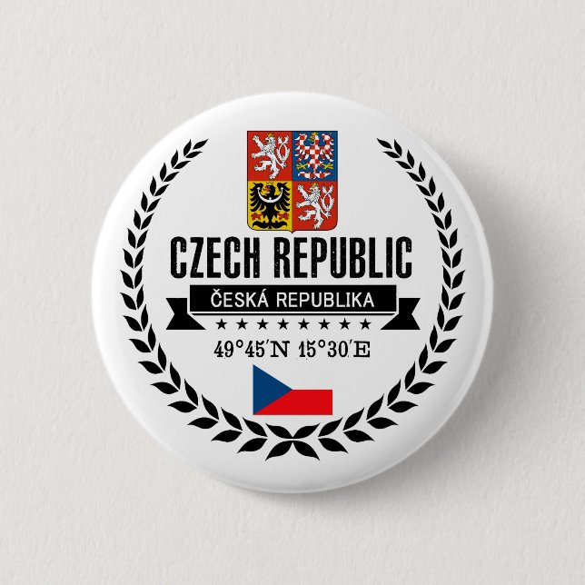 Tschechische Republik Button (Vorderseite)